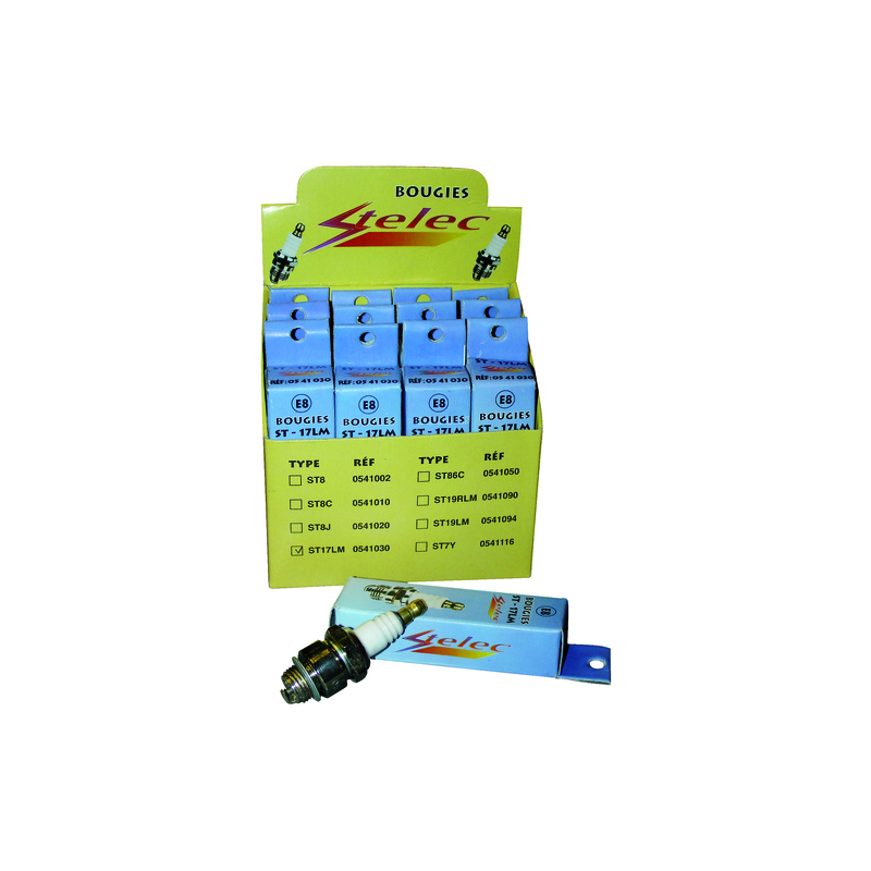 BOUGIES STELEC ST8C BOITE PRESENTOIR X10